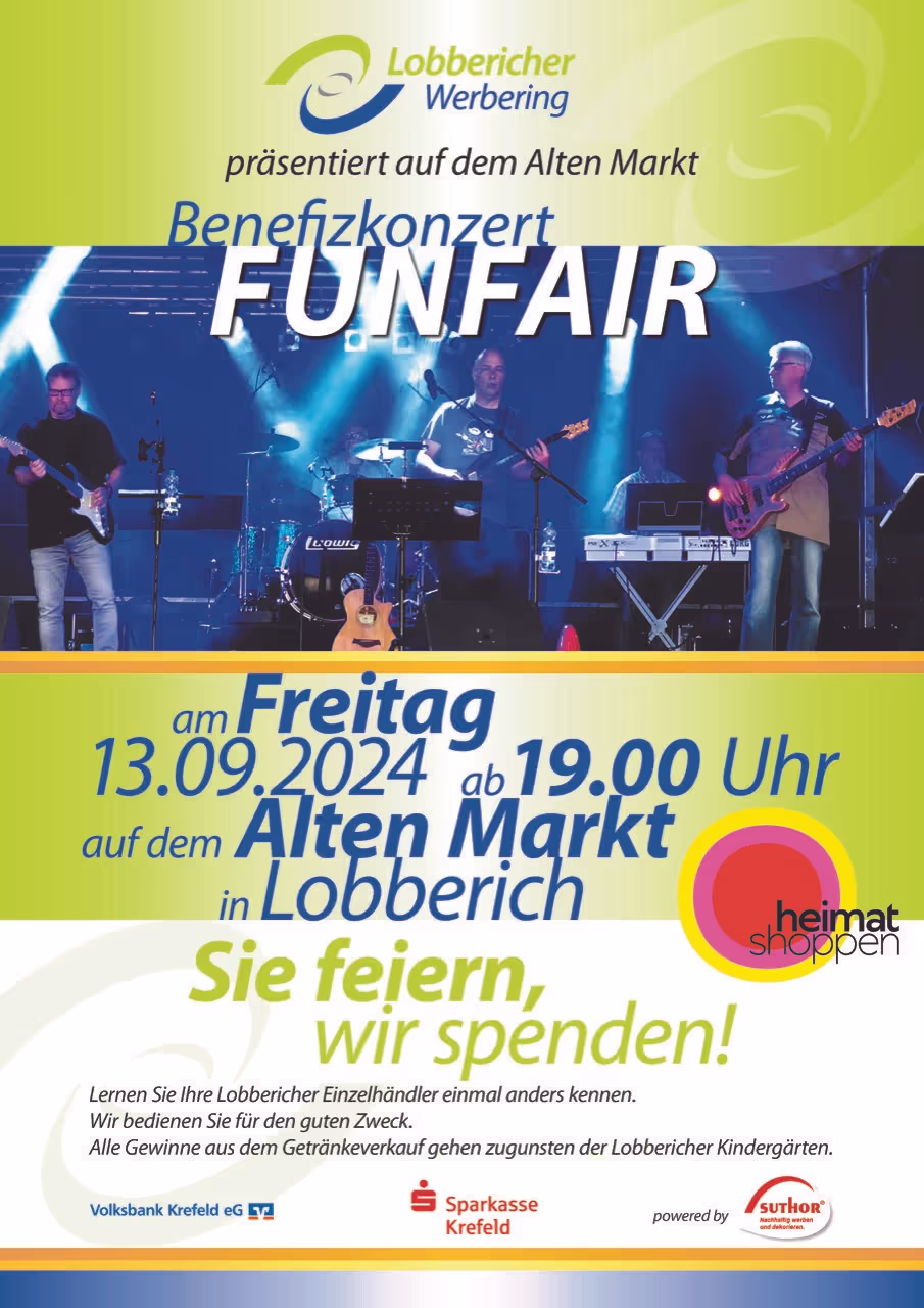Plakat Funfair Benefizkonzert